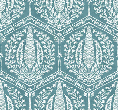 product image of Cyrus Harvest Wallpaper in Mediterranean Blue 547