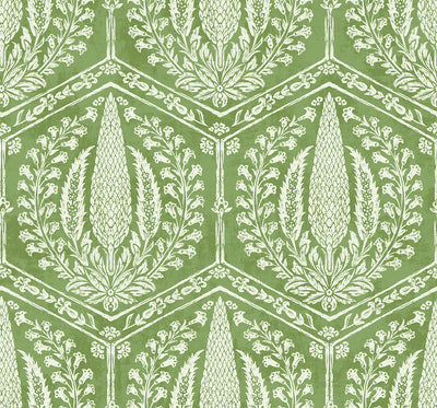 product image of Cyrus Harvest Wallpaper in Courtyard Green 541