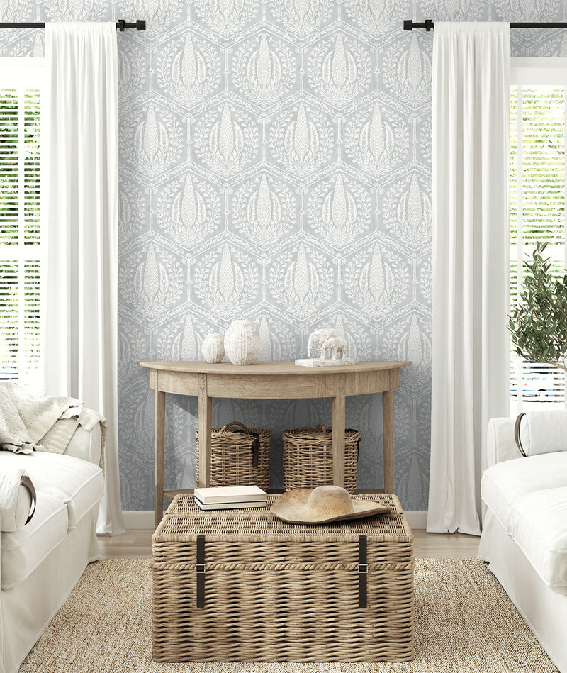 media image for Cyrus Harvest Wallpaper in Horizon Grey 263