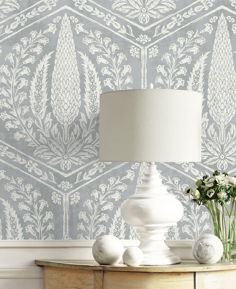 media image for Cyrus Harvest Wallpaper in Horizon Grey 256