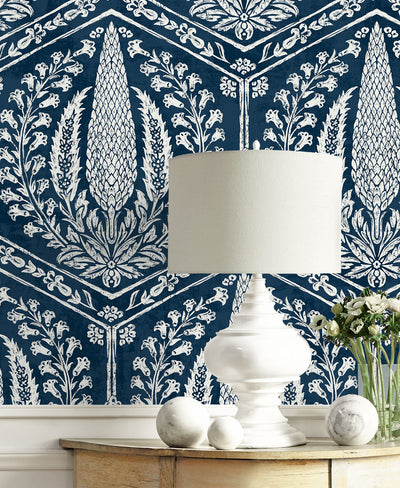 product image for Cyrus Harvest Wallpaper in Rich Navy 29