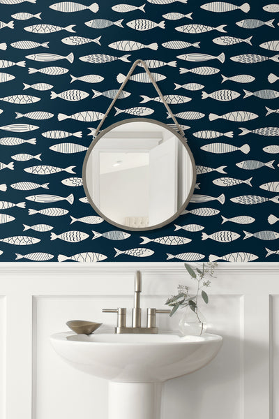 product image for Bay Fish Wallpaper in Deep Seas 61