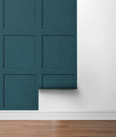 product image for Squared Away Peel-and-Stick Wallpaper in Teal by Stacy Garcia for NextWall 29