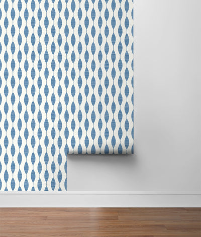 product image for Ditto Peel-and-Stick Wallpaper in French Blue by Stacy Garcia for NextWall 16