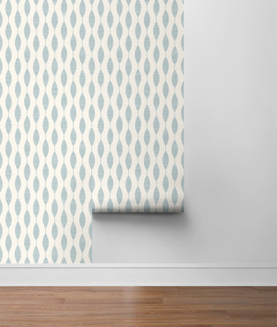 product image for Ditto Peel-and-Stick Wallpaper in Blue Opal by Stacy Garcia for NextWall 21