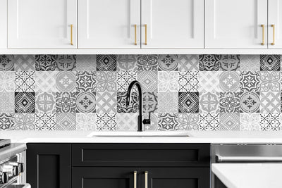 product image for Tilework Peel-and-Stick Wallpaper in Greystone by Stacy Garcia for NextWall 17