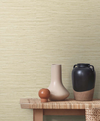 product image for Saybrook Faux Rushcloth Peel & Stick Wallpaper in Sand Dunes by Stacy Garcia 26