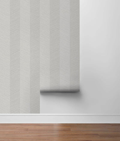 product image for Chevy Hemp Peel & Stick Wallpaper in Lunar Grey by Stacy Garcia 48