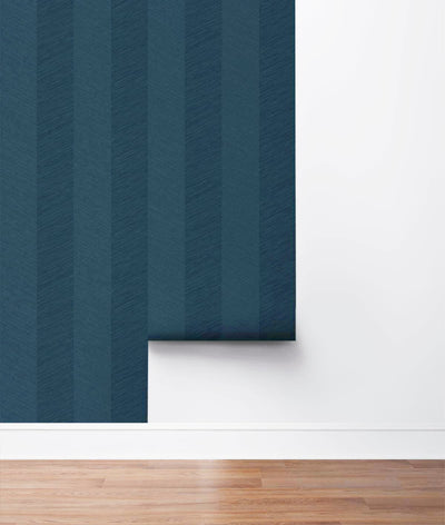 product image for Chevy Hemp Peel & Stick Wallpaper in Navy by Stacy Garcia 36