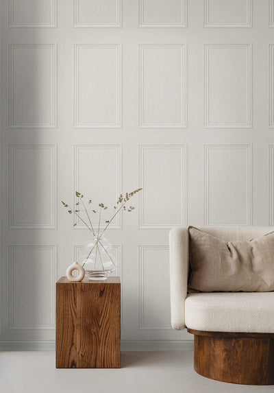 product image for Faux Wood Panel Peel & Stick Wallpaper in Dove by Stacy Garcia 28