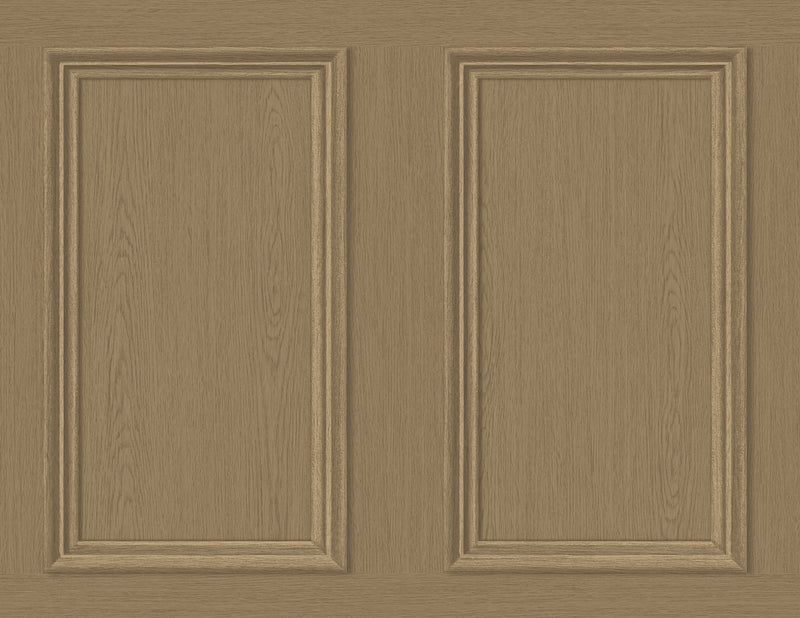 media image for Faux Wood Panel Peel & Stick Wallpaper in Honey Brown by Stacy Garcia 29