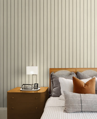 product image for Faux Wooden Slats Peel & Stick Wallpaper in Neutral by Stacy Garcia 30