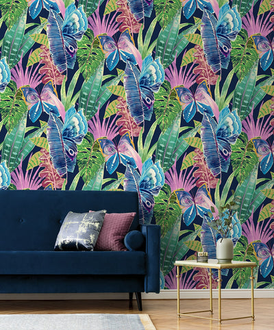 product image for Mariposa Peel & Stick Wallpaper in Azurite 12