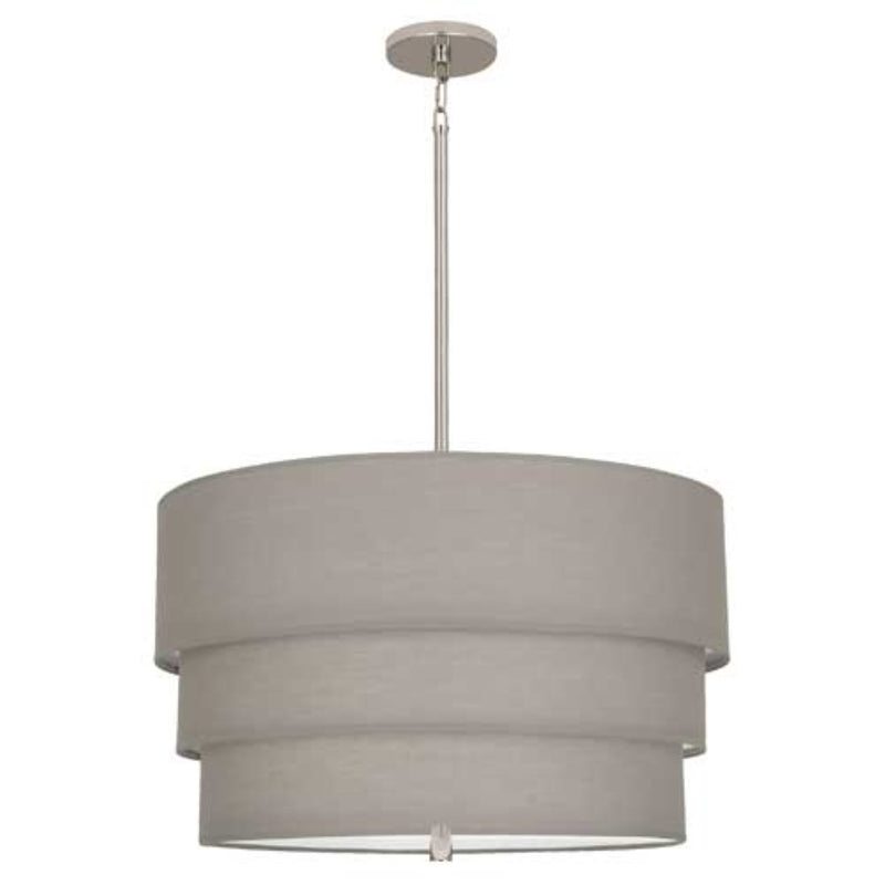 media image for decker polished nickel pendant by robert abbey ra aw142 27 247