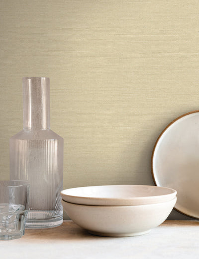 product image for Shimmering Linen Wallpaper in Cream 22