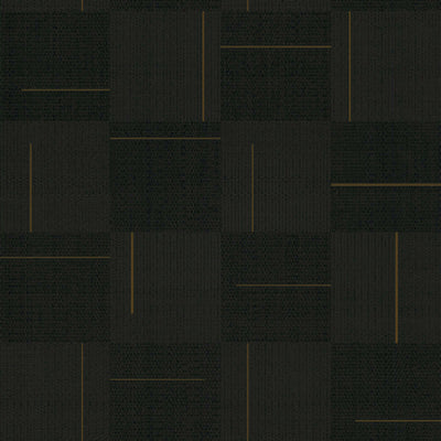 product image for Geo Block Weave Wallpaper in Black 66