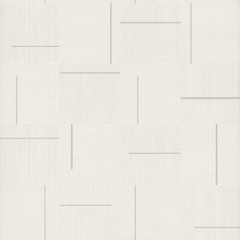 media image for Geo Block Weave Wallpaper in Ivory 28