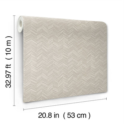 product image for Raised Chevron Wallpaper in Light Grey 2