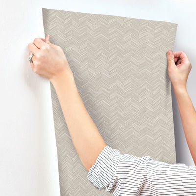 product image for Raised Chevron Wallpaper in Light Grey 82