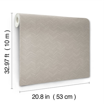 product image for Raised Chevron Wallpaper in Taupe 59