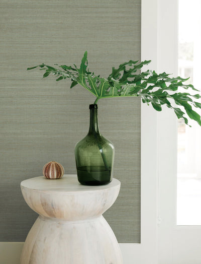 product image for Milano Faux Silk Wallpaper in Emerald 7