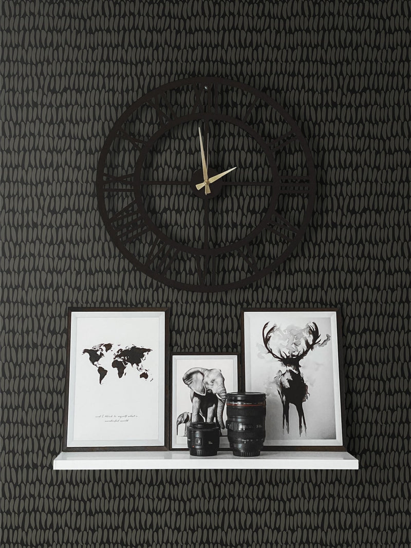 media image for Brushwork Wallpaper in Graphite from the Simple Life Collection by Seabrook Wallcoverings 248