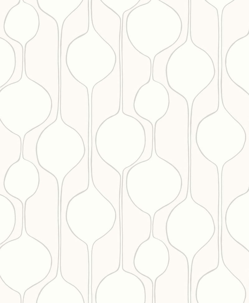 media image for Minimalist Geometric Wallpaper in Egyptian Cotton from the Simple Life Collection by Seabrook Wallcoverings 246