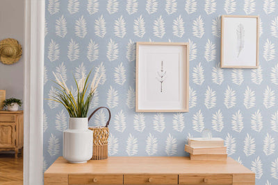 product image for Pinnate Silhouette Wallpaper in Iceburg from the Simple Life Collection by Seabrook Wallcoverings 27