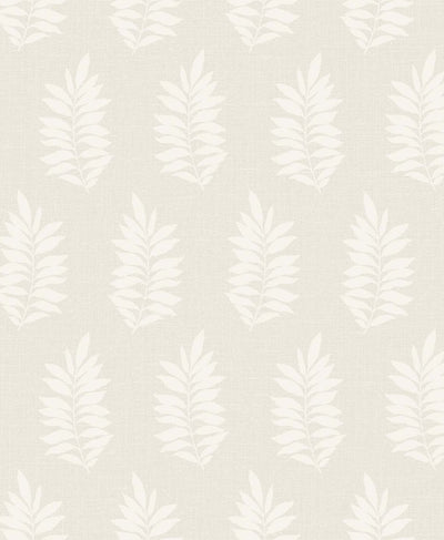 product image of Pinnate Silhouette Wallpaper in Almond from the Simple Life Collection by Seabrook Wallcoverings 568