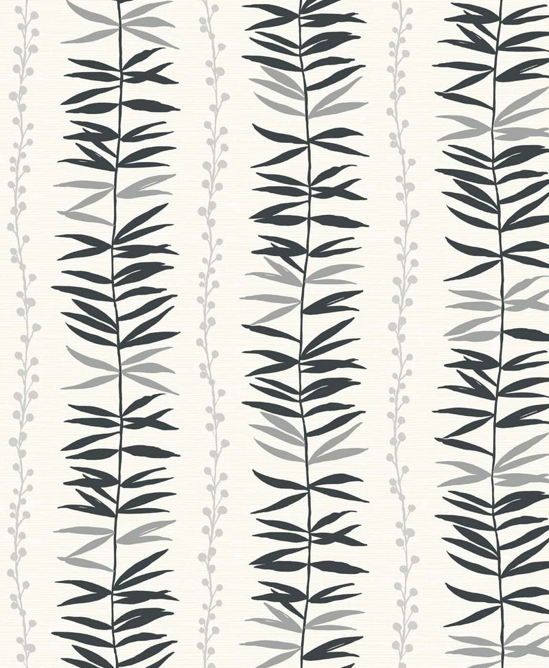 media image for Summer Garland Wallpaper in Shadow from the Simple Life Collection by Seabrook Wallcoverings 257