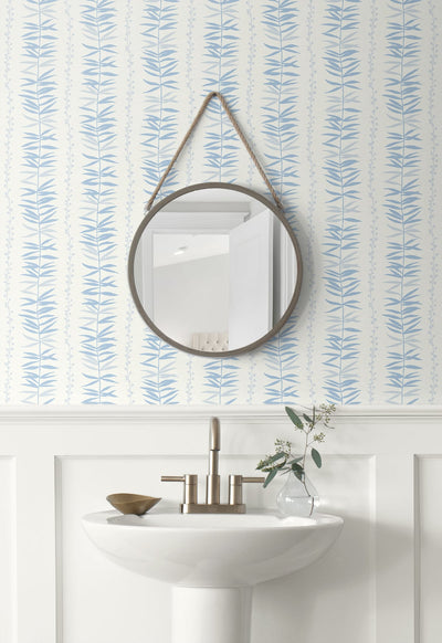 product image for Summer Garland Wallpaper in Sky Blue from the Simple Life Collection by Seabrook Wallcoverings 87