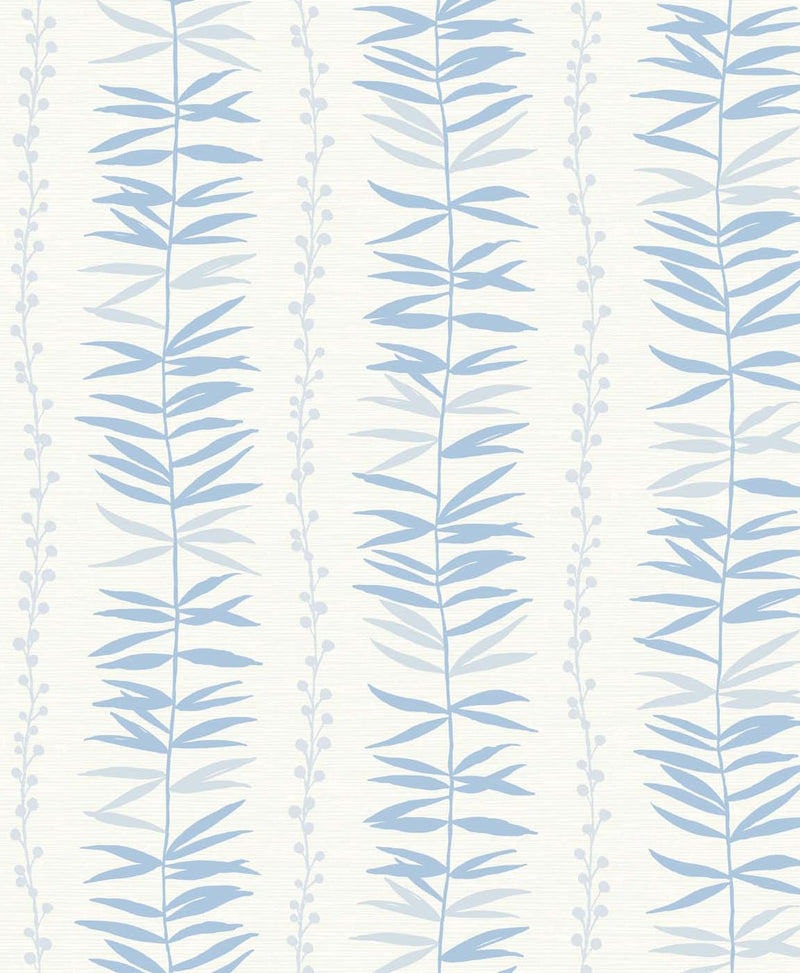 media image for Summer Garland Wallpaper in Sky Blue from the Simple Life Collection by Seabrook Wallcoverings 240