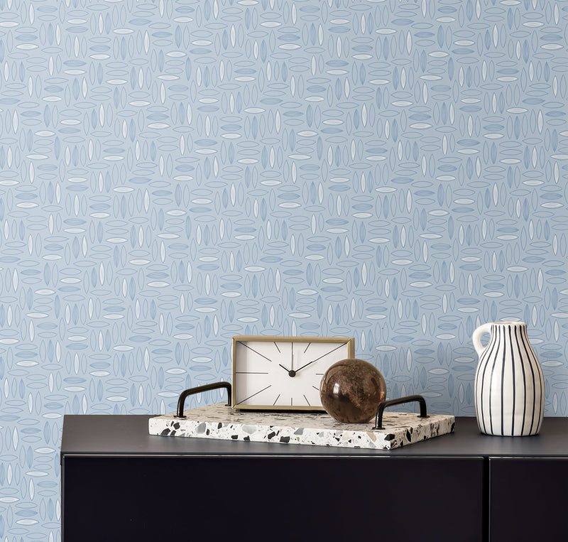 media image for Pip Geo Wallpaper in Crystal from the Simple Life Collection by Seabrook Wallcoverings 230