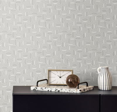 product image for Pip Geo Wallpaper in Heather from the Simple Life Collection by Seabrook Wallcoverings 46