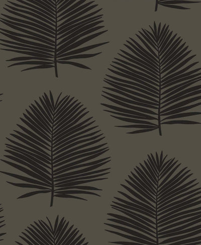 product image of sample island palm wallpaper in lava rock from the simple life collection by seabrook wallcoverings 1 523