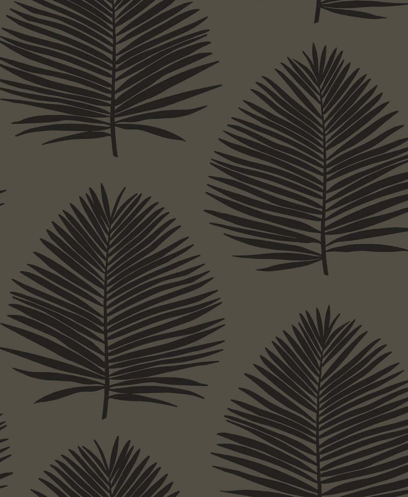 media image for sample island palm wallpaper in lava rock from the simple life collection by seabrook wallcoverings 1 285