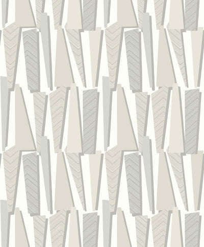 product image of Geometric Shadows Wallpaper in Linen from the Simple Life Collection by Seabrook Wallcoverings 594