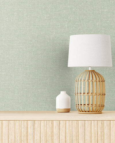 product image for Soft Linen Wallpaper in Sage from the Simple Life Collection by Seabrook Wallcoverings 76