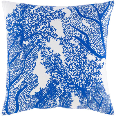 product image for Sea Life SLF-004 Woven Pillow in Dark Blue & White by Surya 67