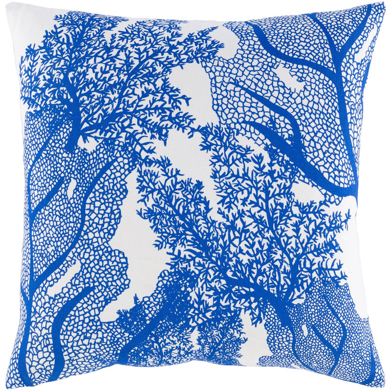 media image for Sea Life SLF-004 Woven Pillow in Dark Blue & White by Surya 228