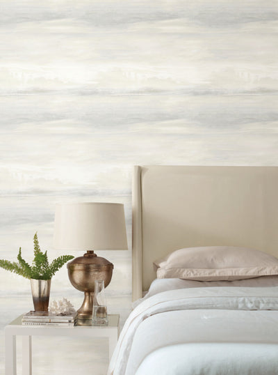 product image for Soothing Mists Scenic Wallpaper in White 18