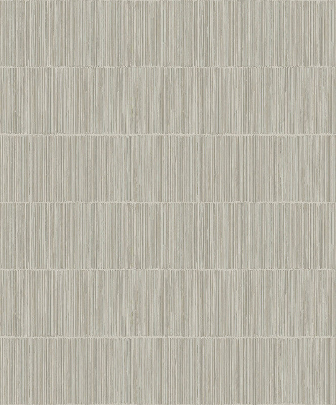 media image for Bamboo Stripe Wallpaper in Beige/Silver 237