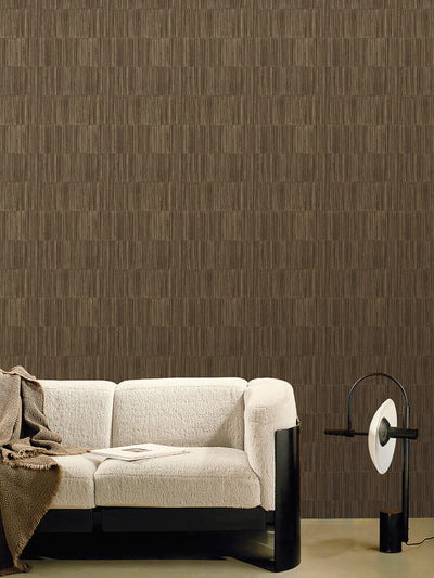 product image for Bamboo Stripe Wallpaper in Gold/Bronze 63