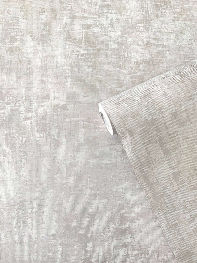 product image for Distressed Plaster Wallpaper in Beige/Silver Grey 77