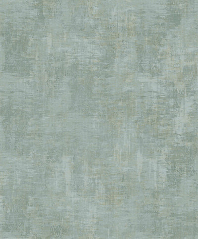 product image for Distressed Plaster Wallpaper in Green/Silver Grey 51