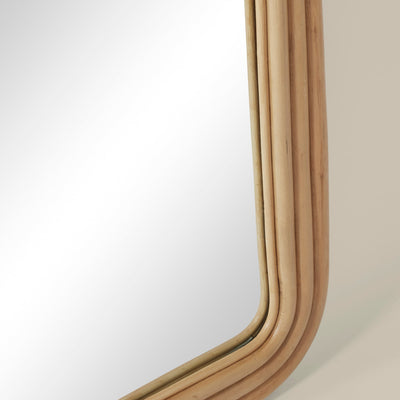 product image for stacked pole rattan floor mirror by woven spflmr na 2 53