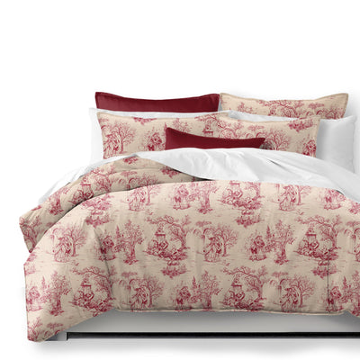 product image of archamps toile red bedding by 6ix tailors arc clg red cmf fd 3pc 1 565