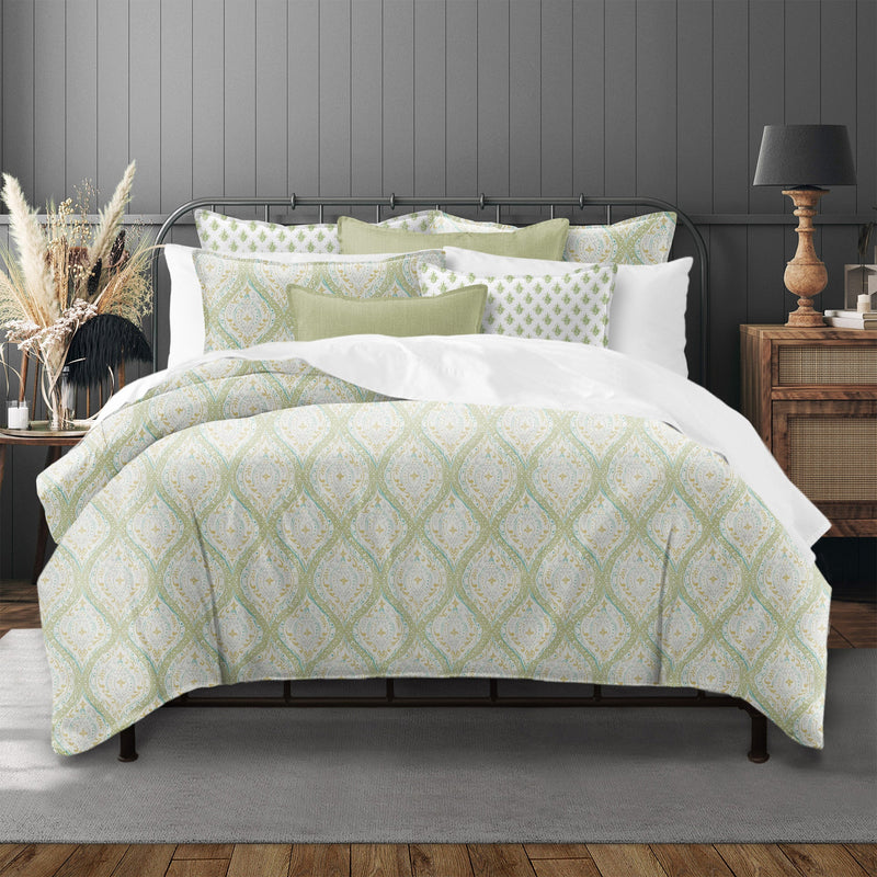 media image for cressida green tea bedding by 6ix tailor cre aur gre bsk tw 15 14 232