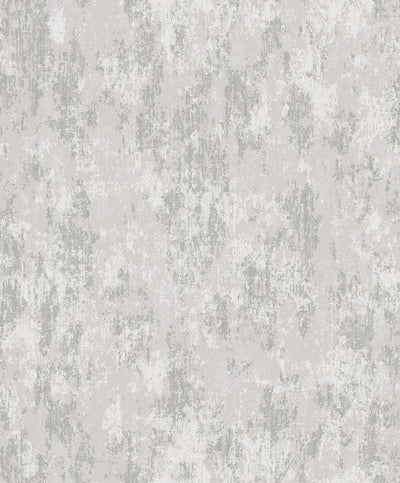 product image for Distressed Plaster Wallpaper in Silver Grey/Cream 5