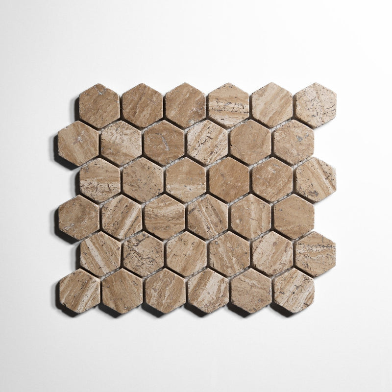 media image for 2 Inch Hexagon Mosaic Tile Sample 250
